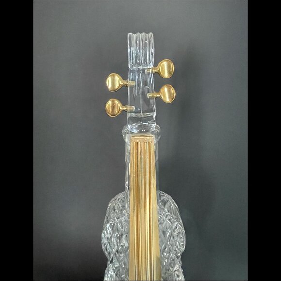 Rare Mid to Late 20th Century Glass Double Bass Decanter England - Picture 3 of 6